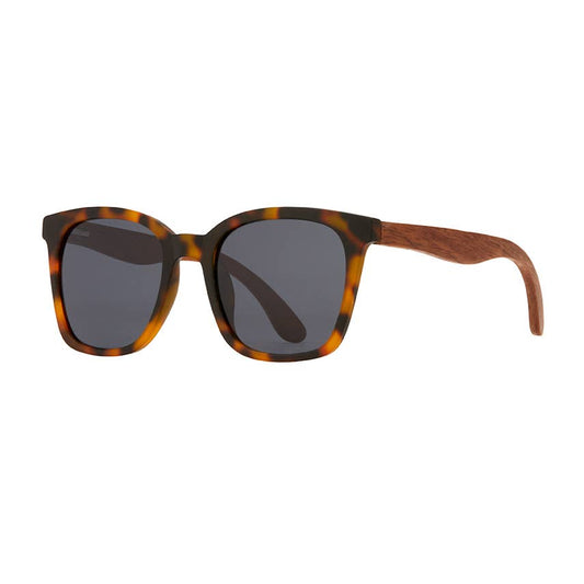 Blue Planet - Alaina - Matte Ambe Tortoise / Walnut Wood / Grey