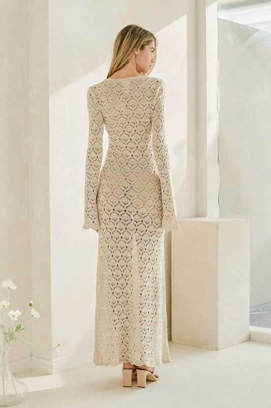 Crochet Sweater Maxi Cardigan or Duster