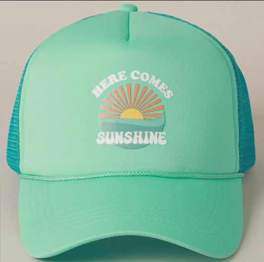 Here Comes Sunshine Trucker Hat