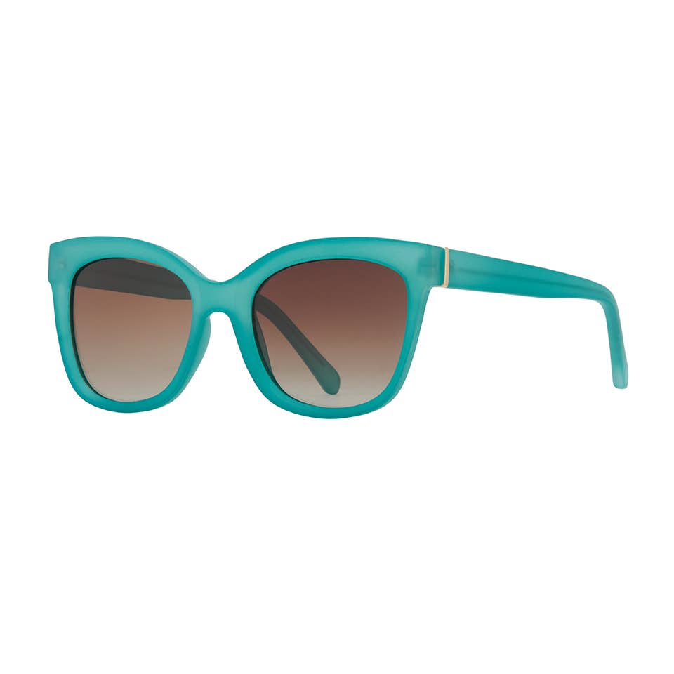Blue Planet - Biscayne - Soft Aqua / Gradient Brown Polarized Le