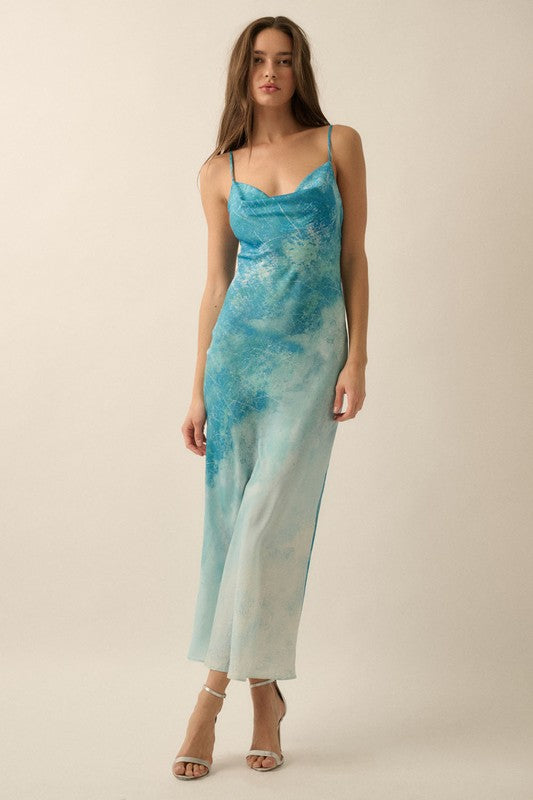Aqua Ombré Mermaid Dress