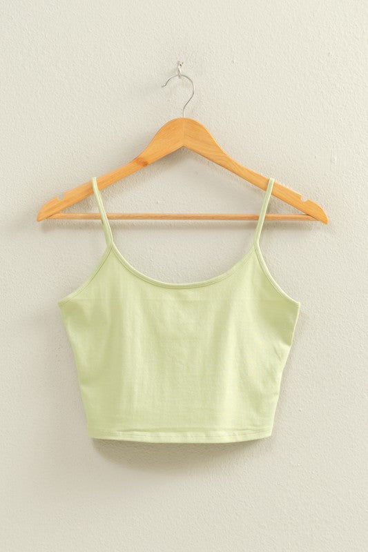 Cropped Cami Tank Top-Multiple Colors