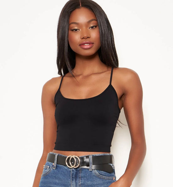 Cropped Cami Tank Top-Multiple Colors