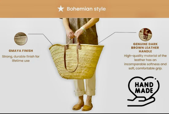 French Market Straw Tote Bag