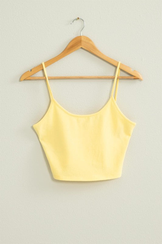 Cropped Cami Tank Top-Multiple Colors