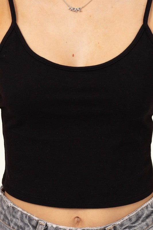 Cropped Cami Tank Top-Multiple Colors