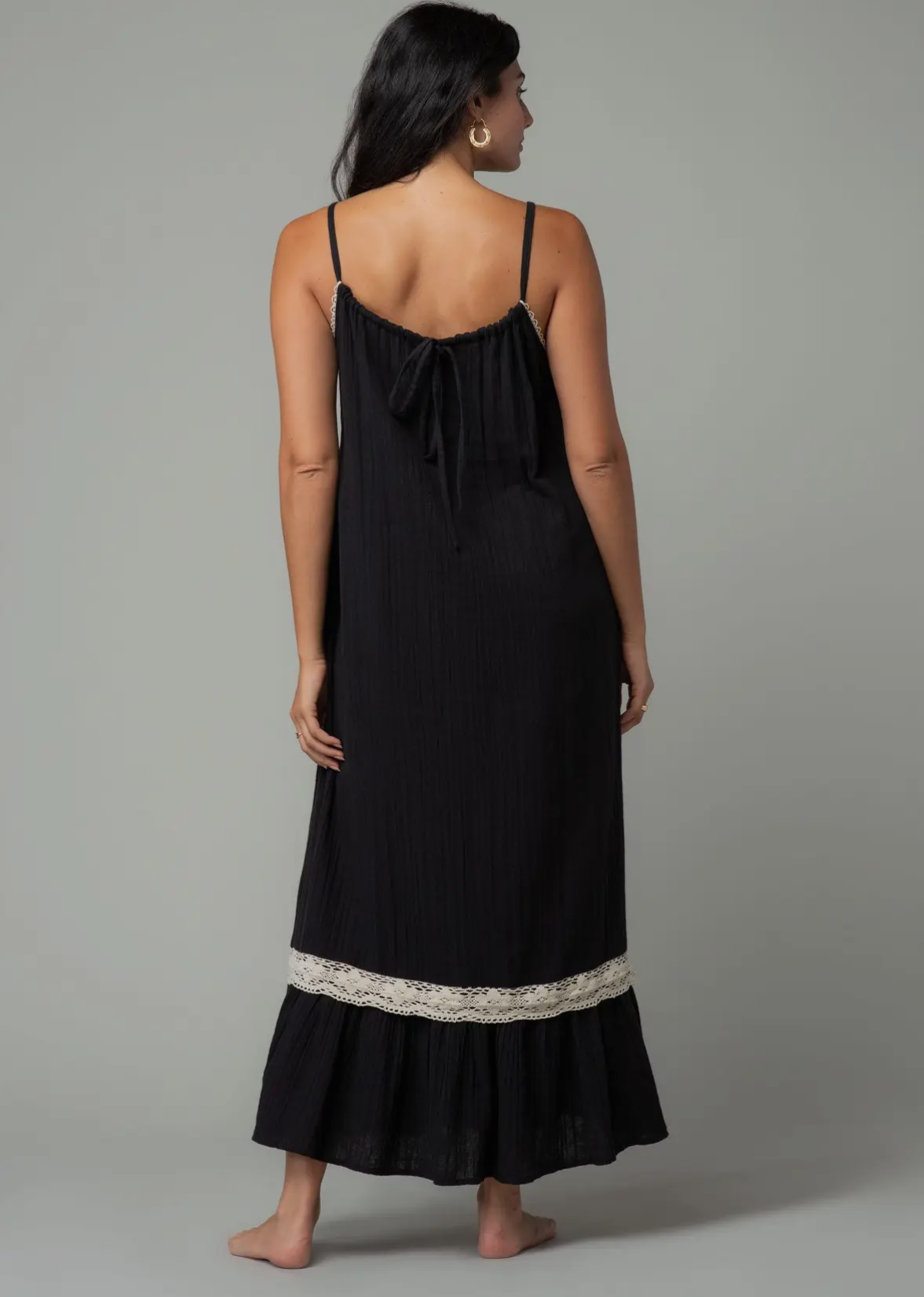 Linda Maxi Dress Black/Natural / M Linda Maxi Dress Black/Natural / M