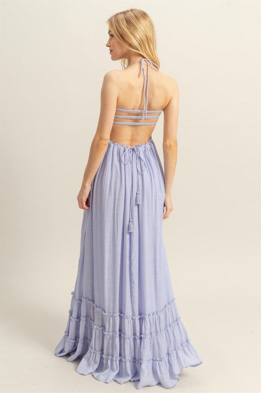 Paradise Smocked Maxi Dress-Periwinkle Daughter of the Water Paradise Smocked Maxi Dress-Periwinkle Daughter of the Water