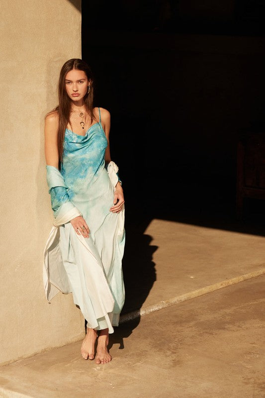 Aqua Ombré Mermaid Dress